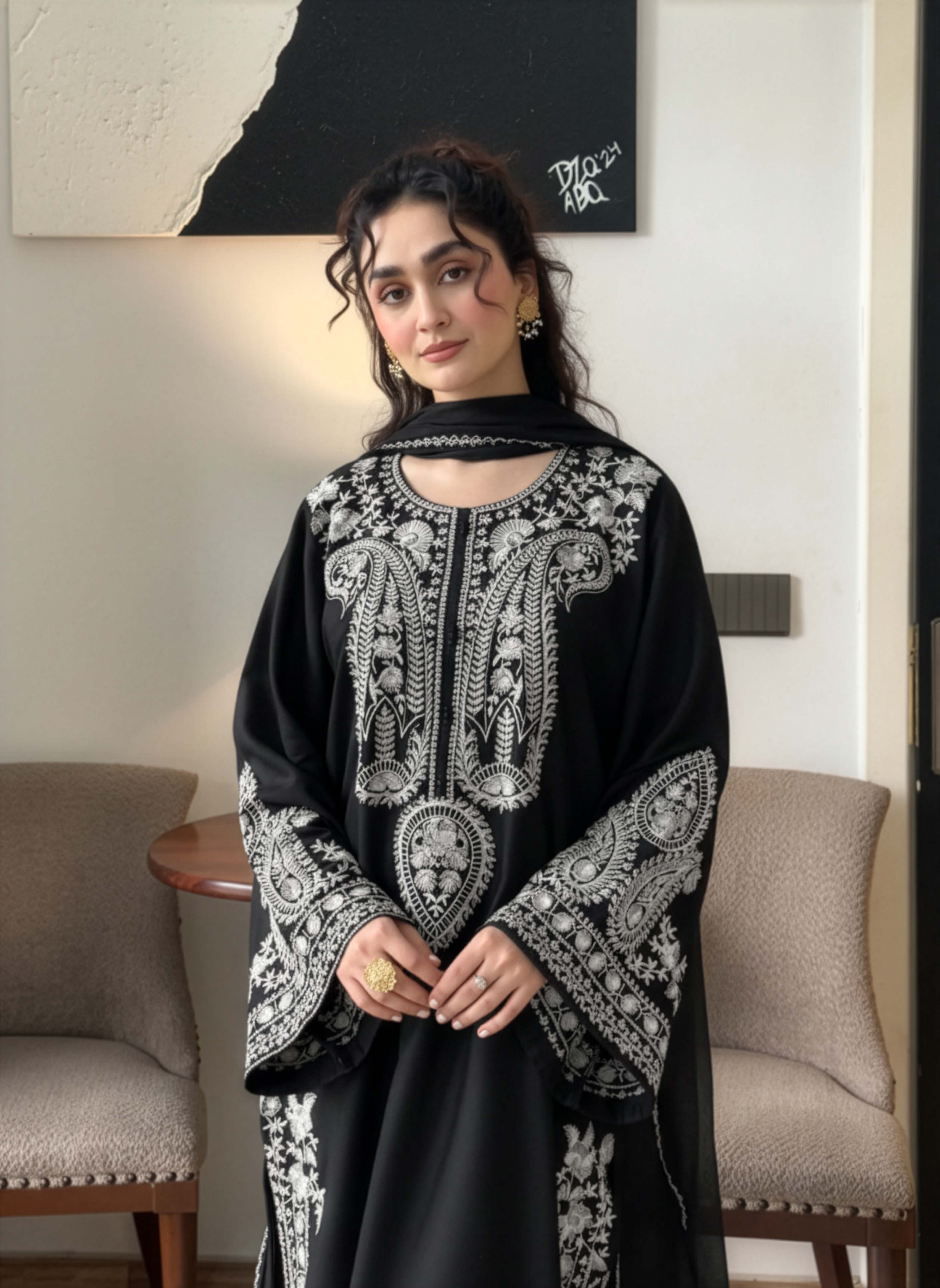 Zeenat Embroidered 3PC Dress