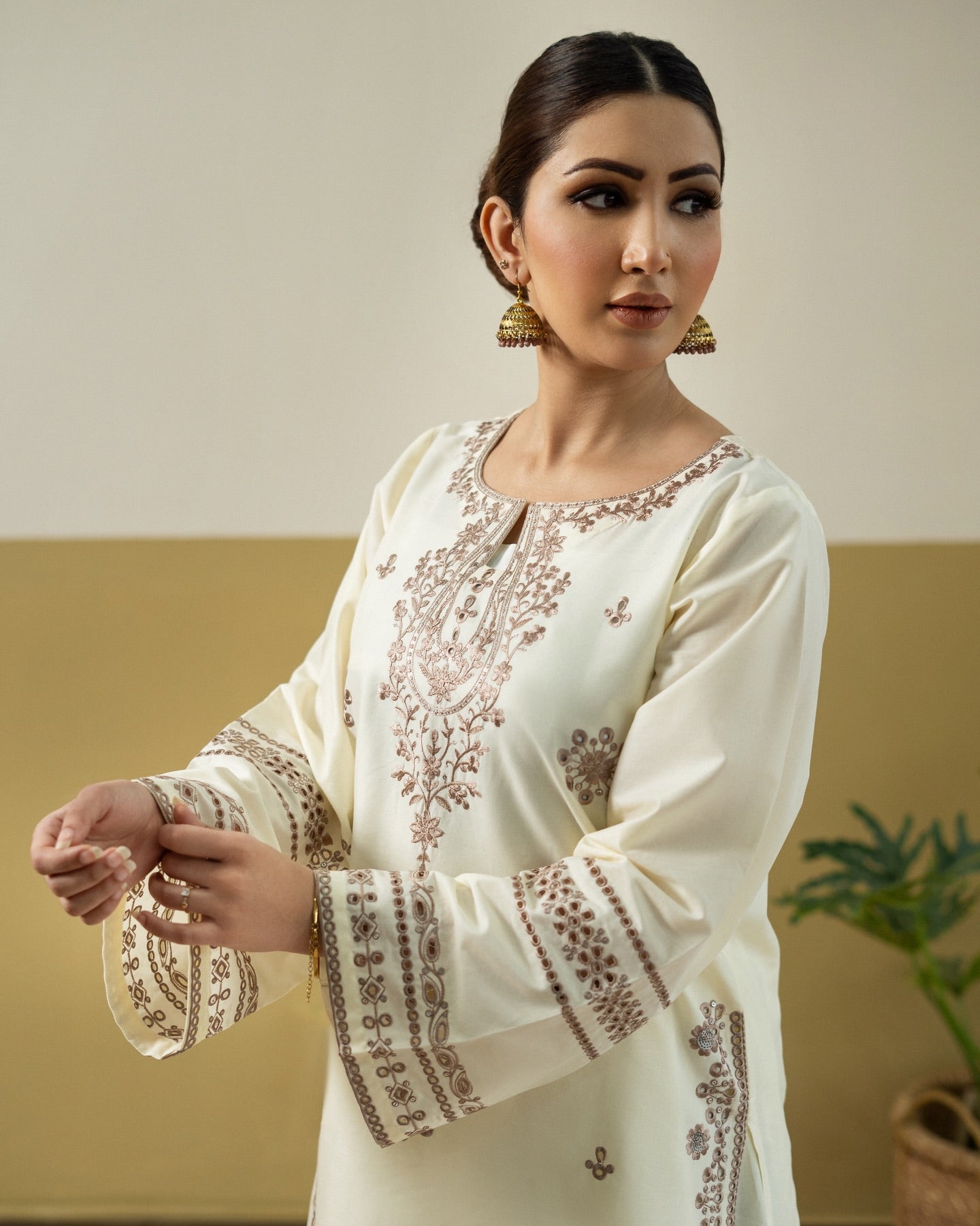 Chandni Sequence Emb 2-Piece Set (Cotton Lawn)
