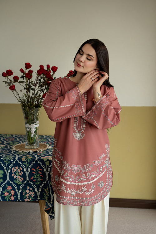 Blush Aura Embroidered 2PC
