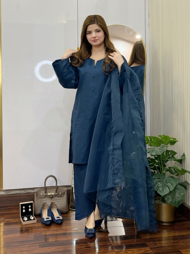 Sahiba Embroidery 3 Piece - Cotton Lawn Dress