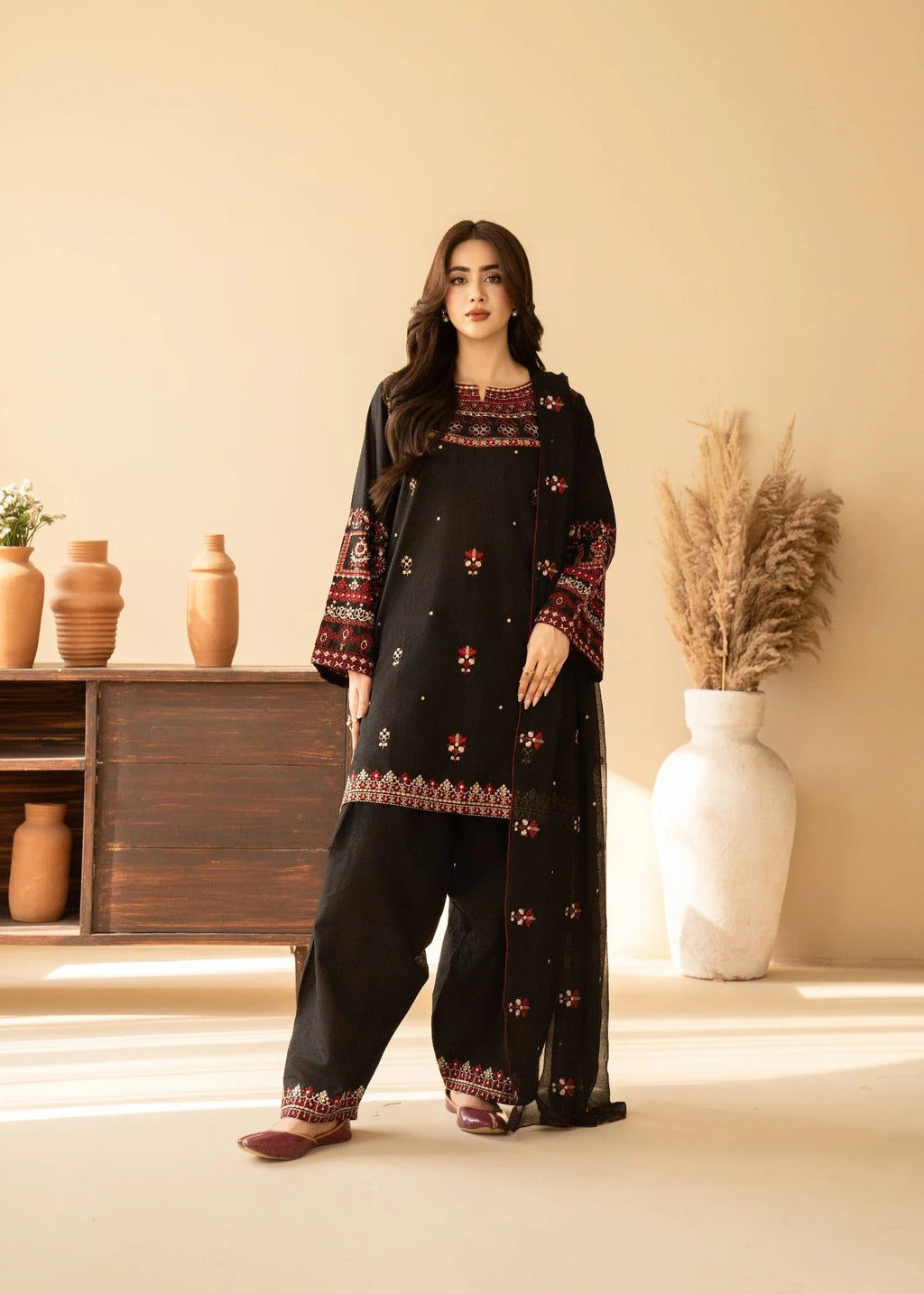 Siyah Gul – Law Embroidered 3PC