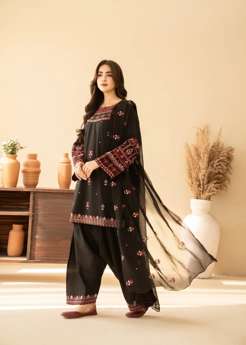 Siyah Gul – Law Embroidered 3PC