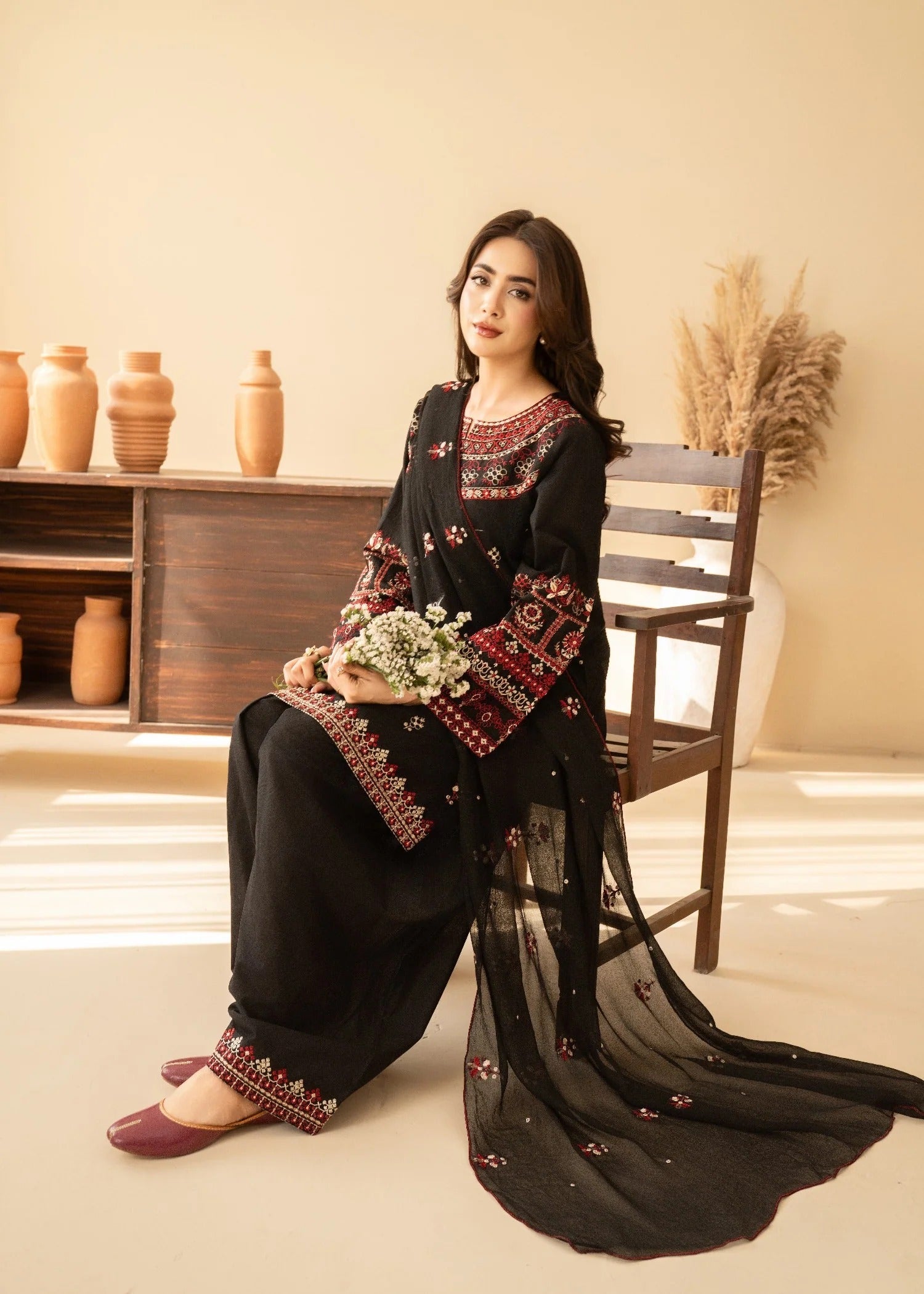 Siyah Gul – Law Embroidered 3PC