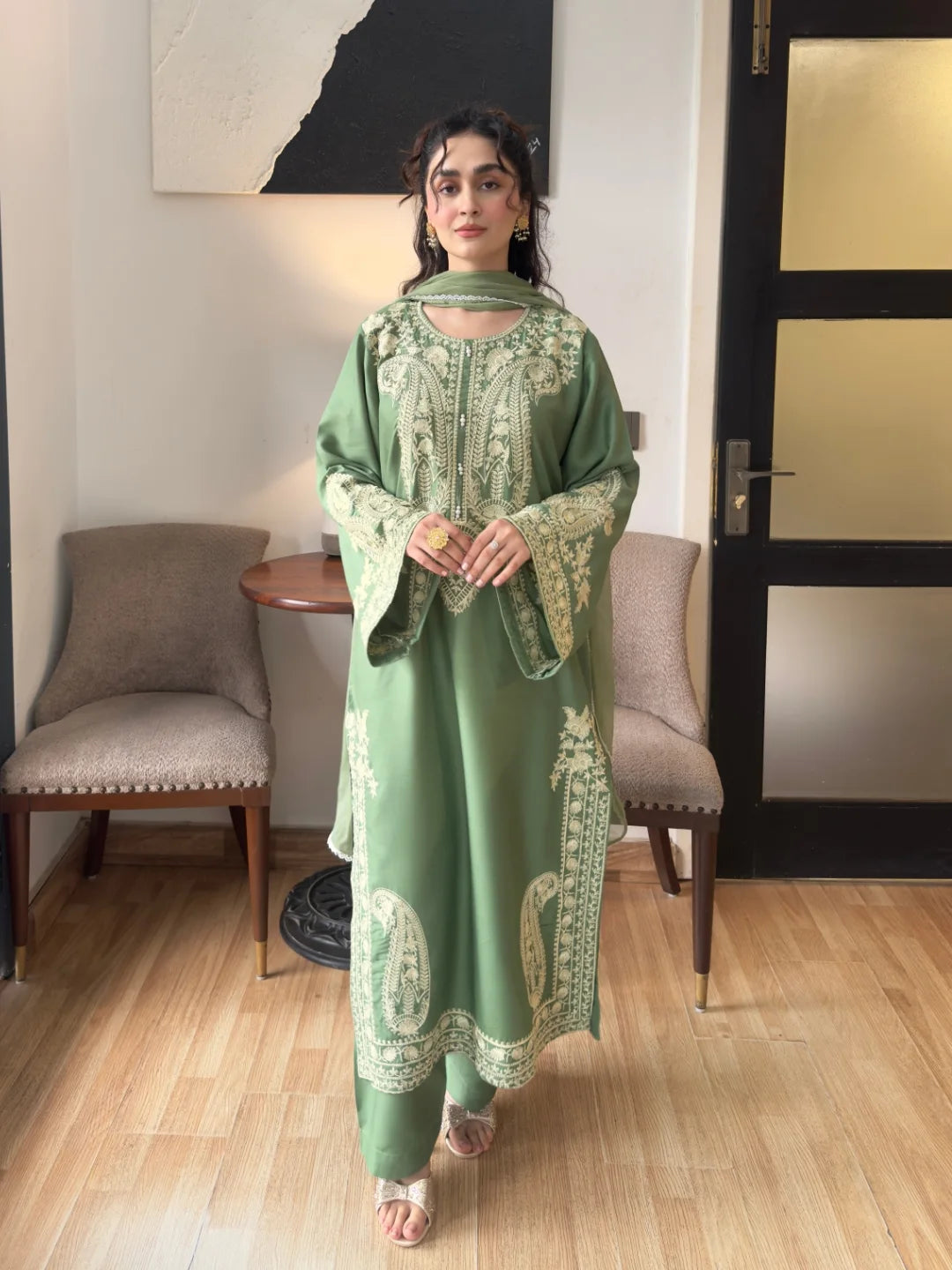 Zeenat Embroidered 3PC Dress