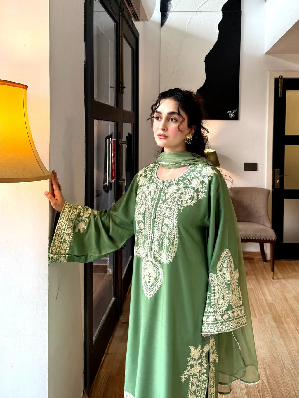 Zeenat Embroidered 3PC Dress